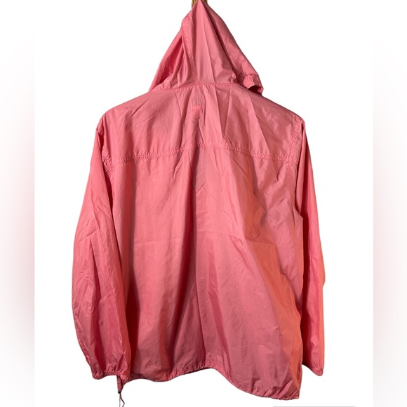 J Crew packable anorak with front packet & hood size medium in gorgeous pink. - Picture 2 of 9
